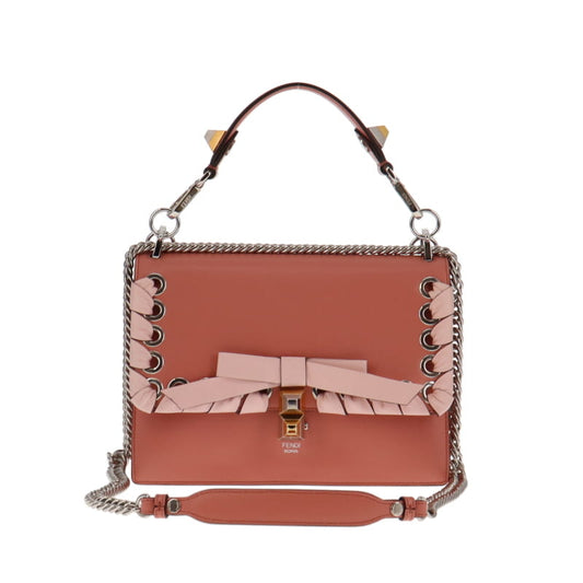 Fendi Large Nappa Leather Kan I Bow Bag Soft Pink