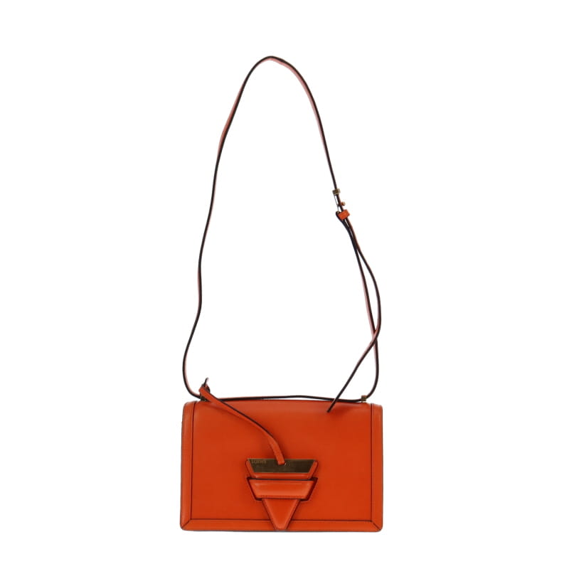 Loewe Barcelona Orange Leather Crossbody Medium Box Leather – Designer ...