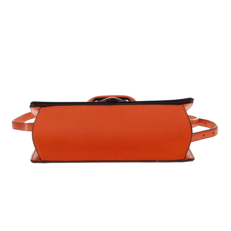 Loewe Barcelona Orange Leather Crossbody Medium Box Leather – Designer ...