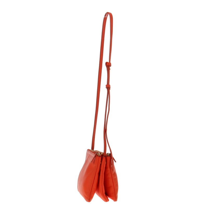 Celine Small Lambskin Trio Orange