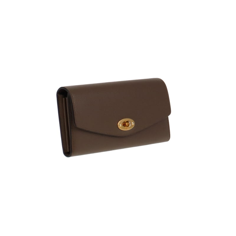Mulberry Small Classic Grain Clay Darley Wallet Long