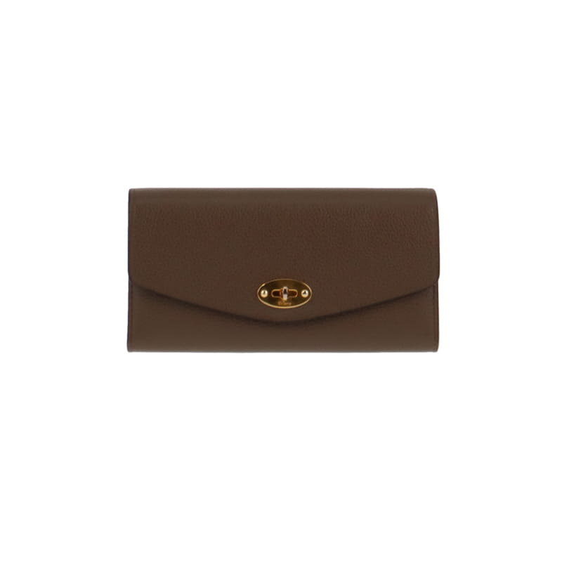 Mulberry Small Classic Grain Clay Darley Wallet Long