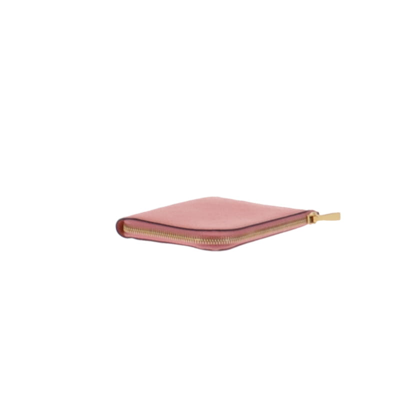 Mulberry Pink Corner Zip Tree Logo Coin Case