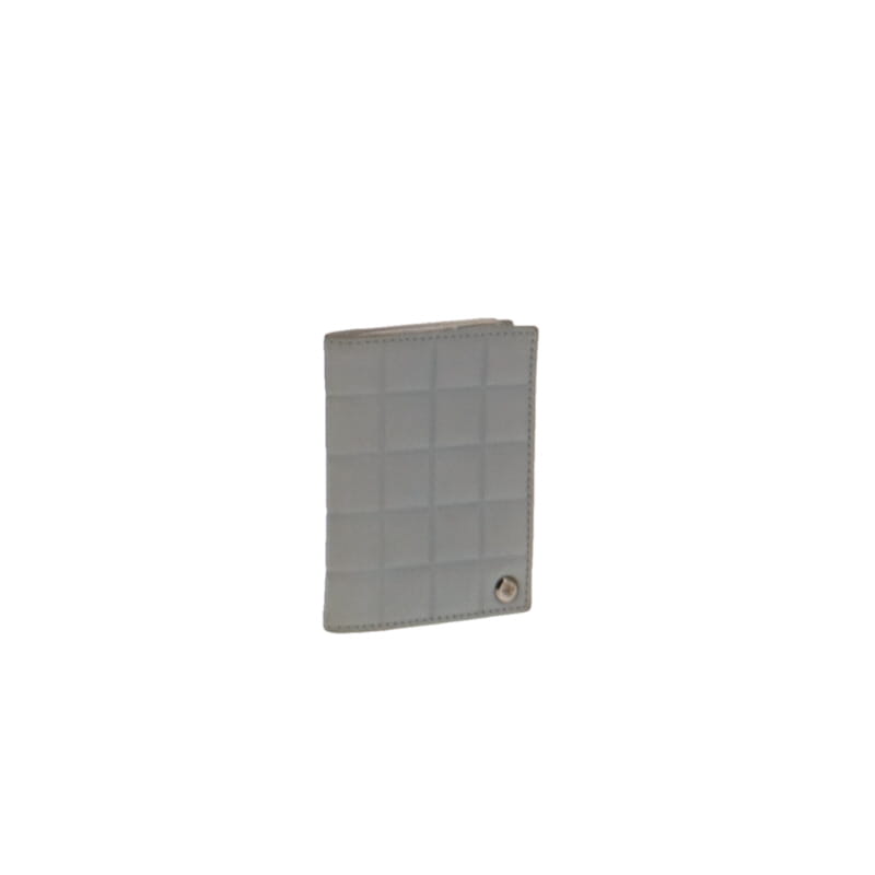 Chanel Pale Blue Choco Bar Card Holder