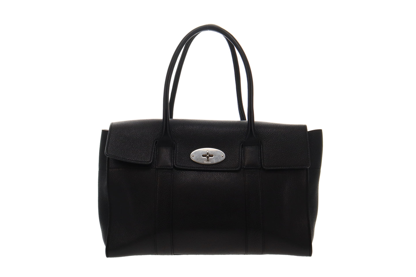 Mulberry Black Small Classic Grain Bayswater Nickle Plated