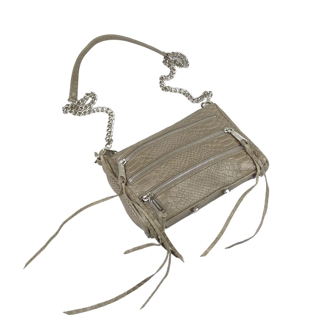 Rebecca Minkoff Triple Zip Taupe Cross Body SH Bags Rebecca Minkoff 