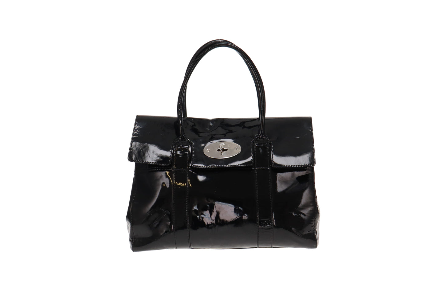 Mulberry Black Patent Classic Bayswater