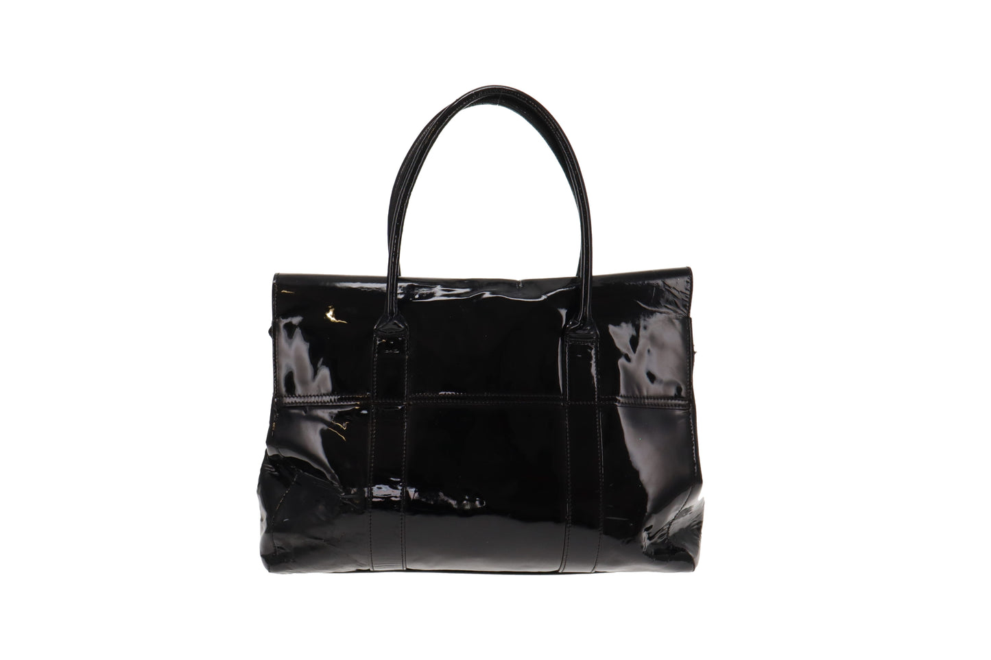 Mulberry Black Patent Classic Bayswater