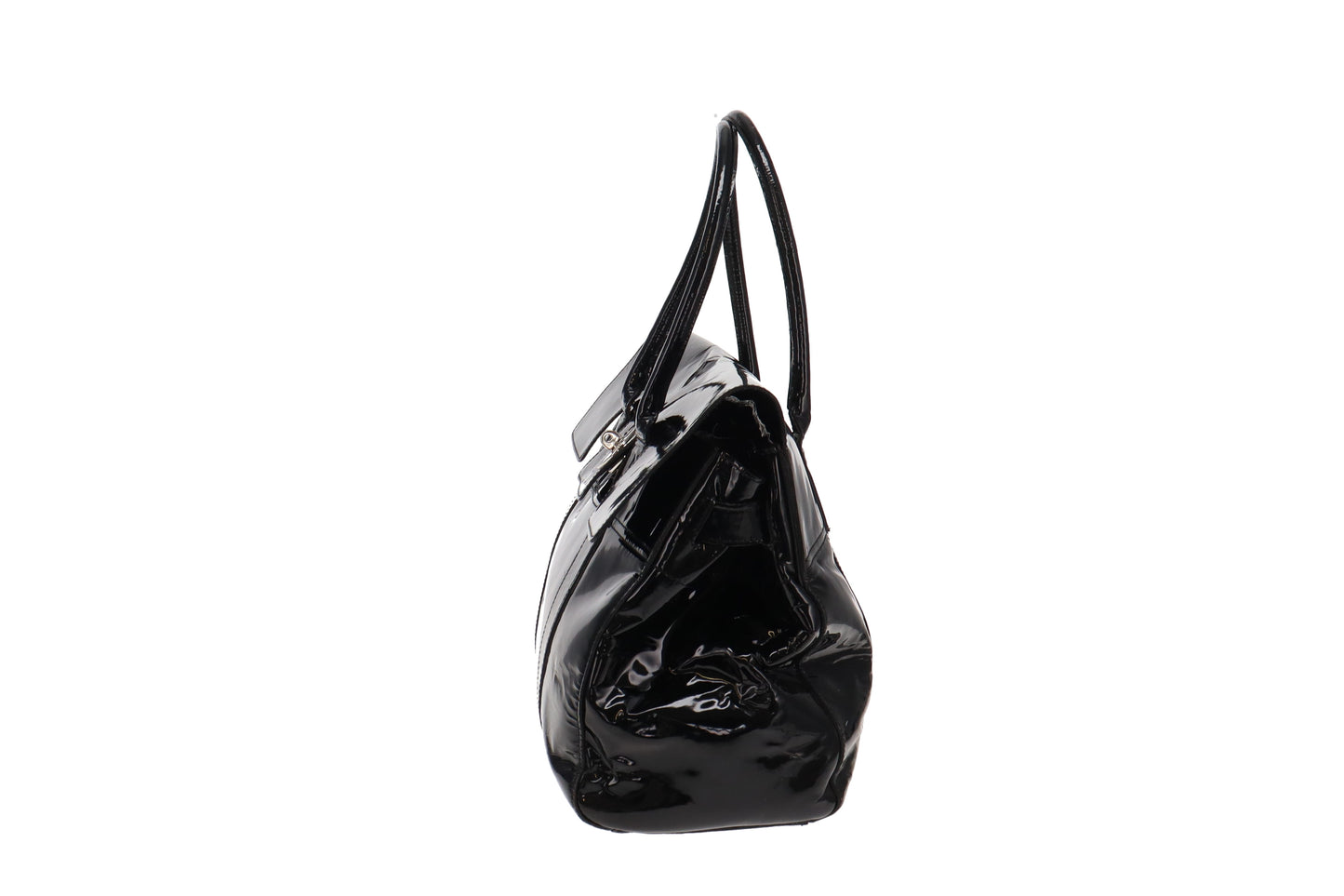 Mulberry Black Patent Classic Bayswater