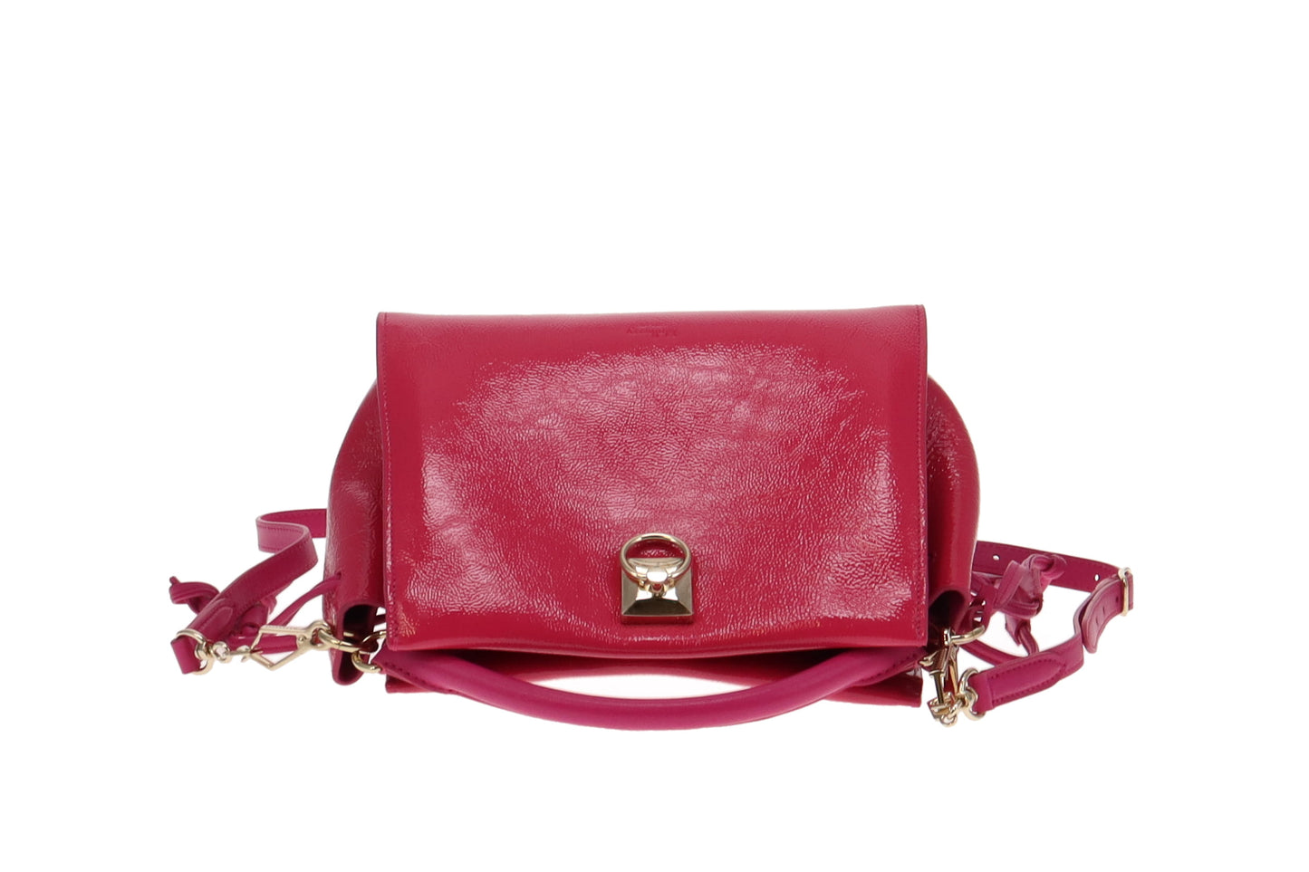 Mulberry Small Iris Spongy Patent Mulberry Pink