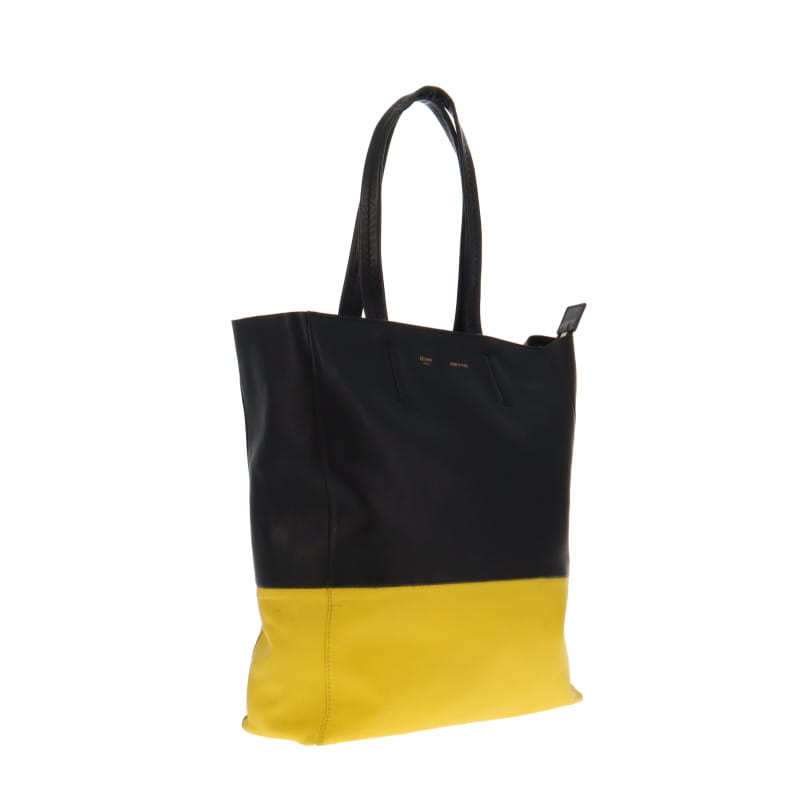 Celine Vertical Cabas Bi-Colour Yellow & Black