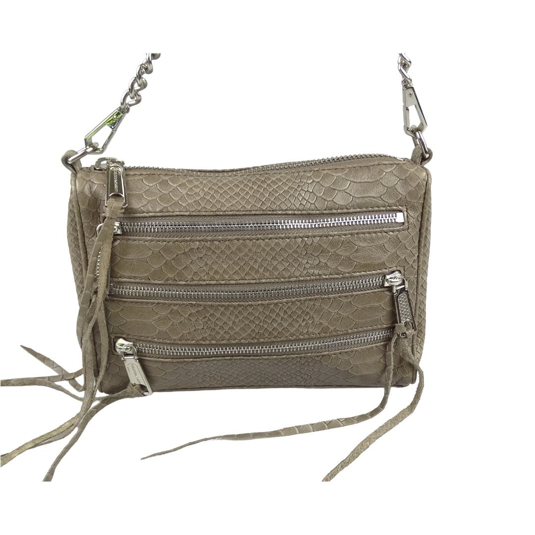 Rebecca Minkoff Triple Zip Taupe Cross Body SH Bags Rebecca Minkoff 