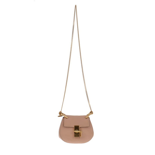 Chloe Mini Drew Chain Bag Plaster Pink