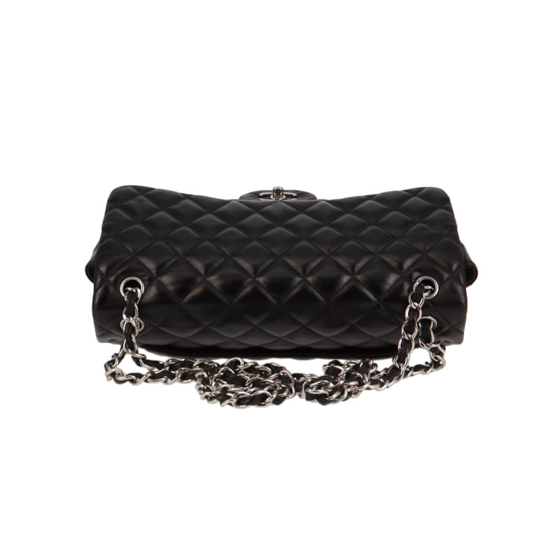 Chanel Jumbo Lambskin Classic Double Flap With Silver Hardware 2012