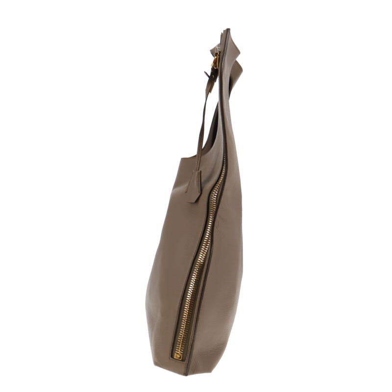 Tom Ford Alix Hobo Taupe With Gold Hardware