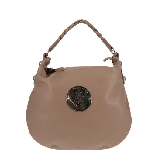 Mulberry Pebbled Leather Large Daria Hobo Light Taupe