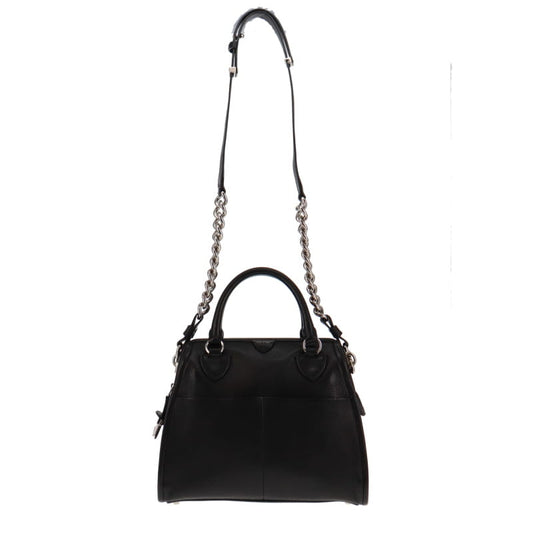 Marc Jacobs Gemma Bowler Bag Black Leather SH