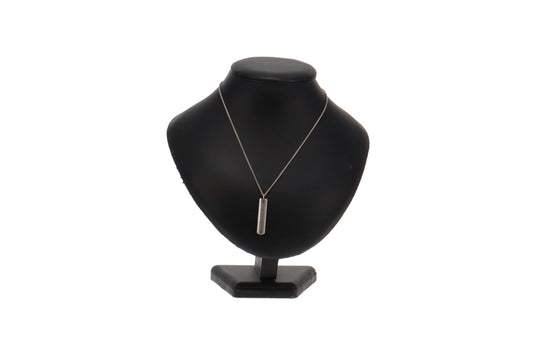 Tiffany & Co Sterling Silver 1837 Bar Pendant Necklace