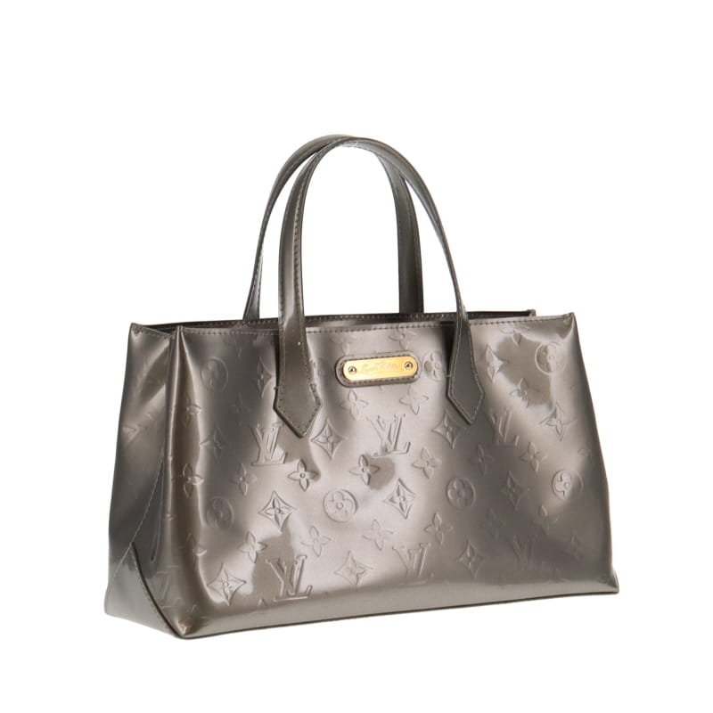 Louis Vuitton Wilshire Gris Art Deco Vernis Leather PM