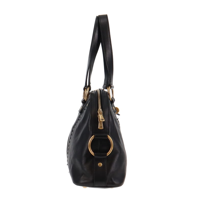 Yves Saint Laurent Small Muse Black Leather GH