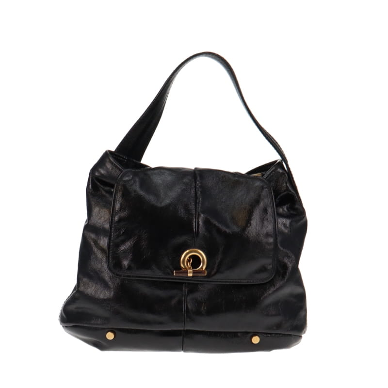 Yves Saint Laurent Capri Hobo Black Patent GH