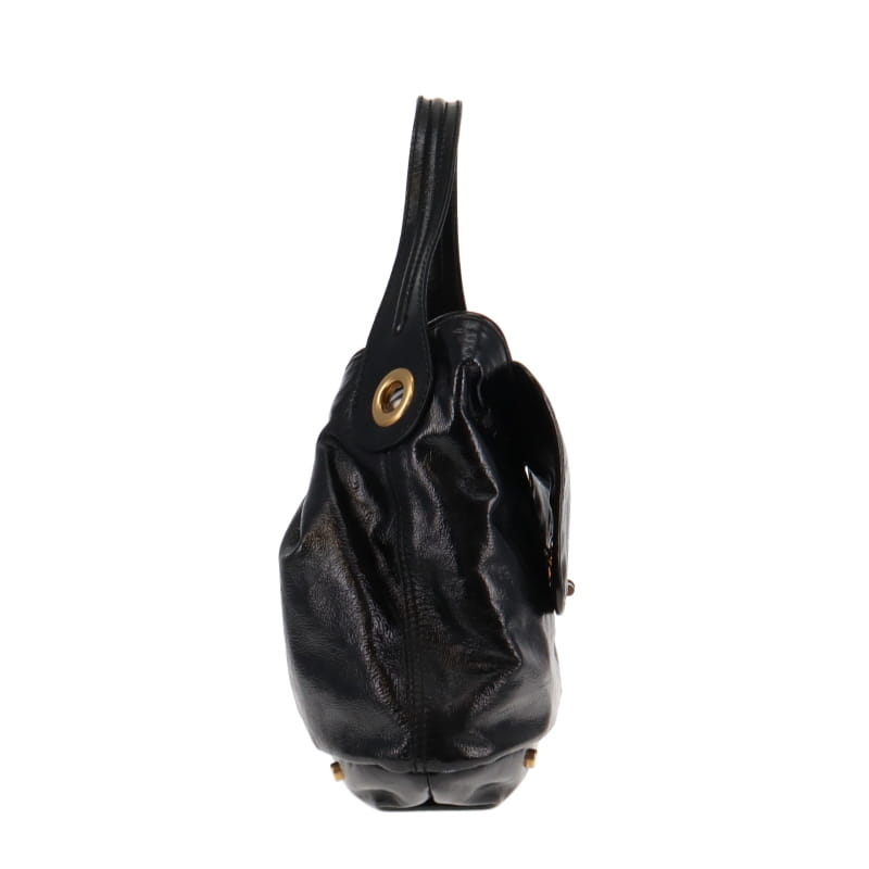 Yves Saint Laurent Capri Hobo Black Patent GH