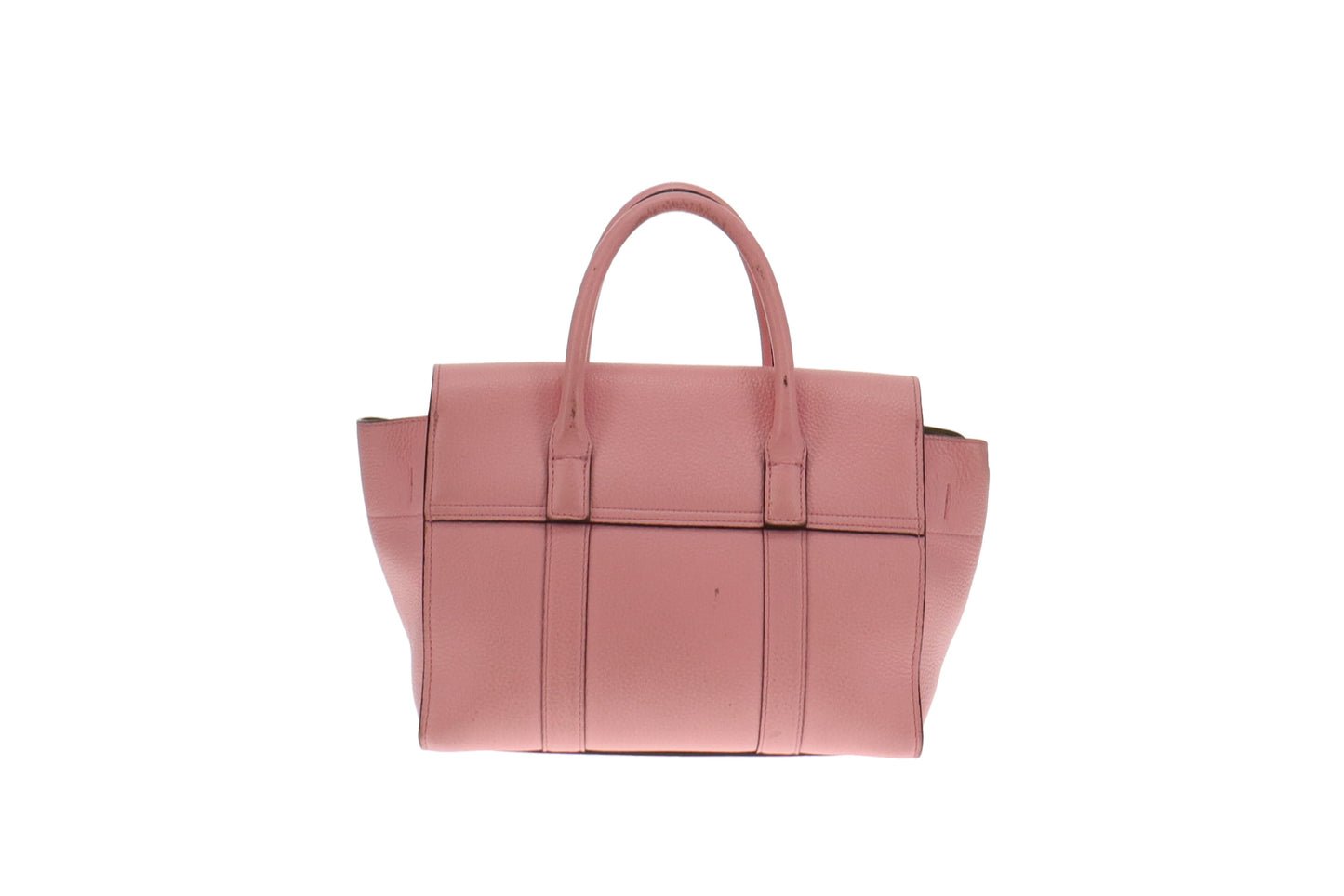 Mulberry Sorbet Pink Classic Grain Small Bayswater with Strap