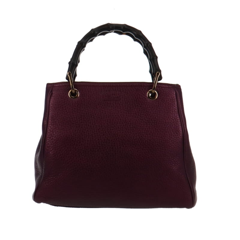Gucci Metallic Purple Medium Bamboo 2 Way Shopper