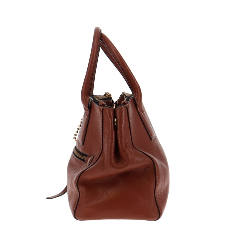 Marc Jacobs Brown Leather EW Recruit Tote