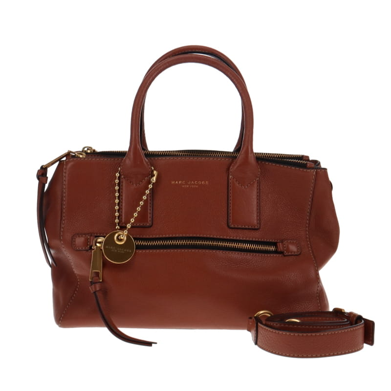 Marc Jacobs Brown Leather EW Recruit Tote
