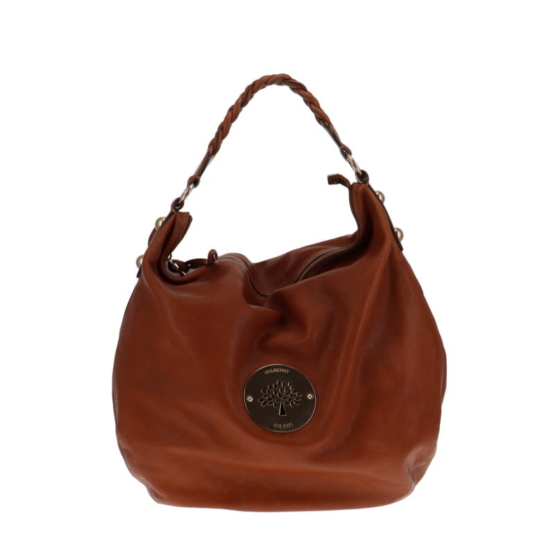 Mulberry Soft Spongy Oak Large Daria Braided Handle Hobo Bags Mulberry 