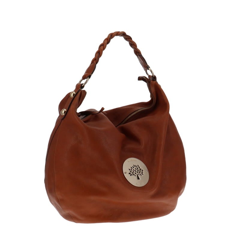 Mulberry Soft Spongy Oak Large Daria Braided Handle Hobo Bags Mulberry 