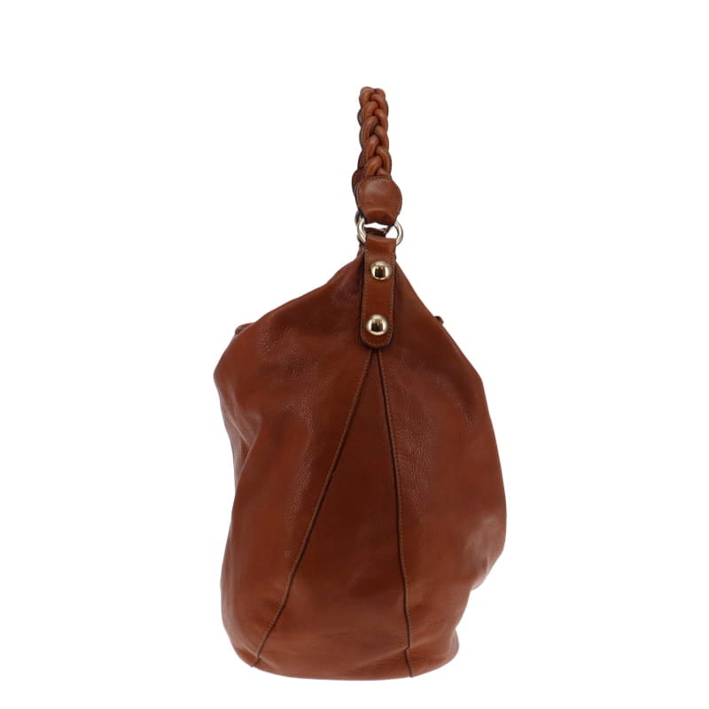 Mulberry Soft Spongy Oak Large Daria Braided Handle Hobo Bags Mulberry 