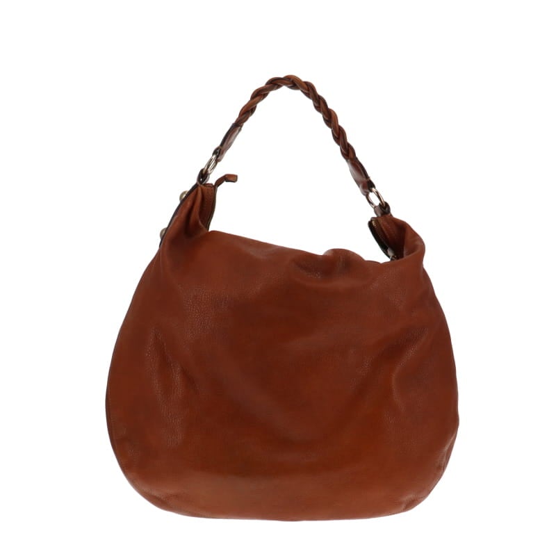 Mulberry Soft Spongy Oak Large Daria Braided Handle Hobo Bags Mulberry 