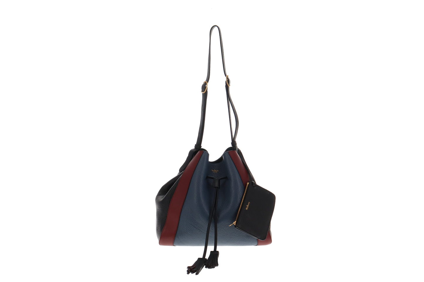 Mulberry Navy/Blue/Burgundy Leather Small Millie Tote Bag