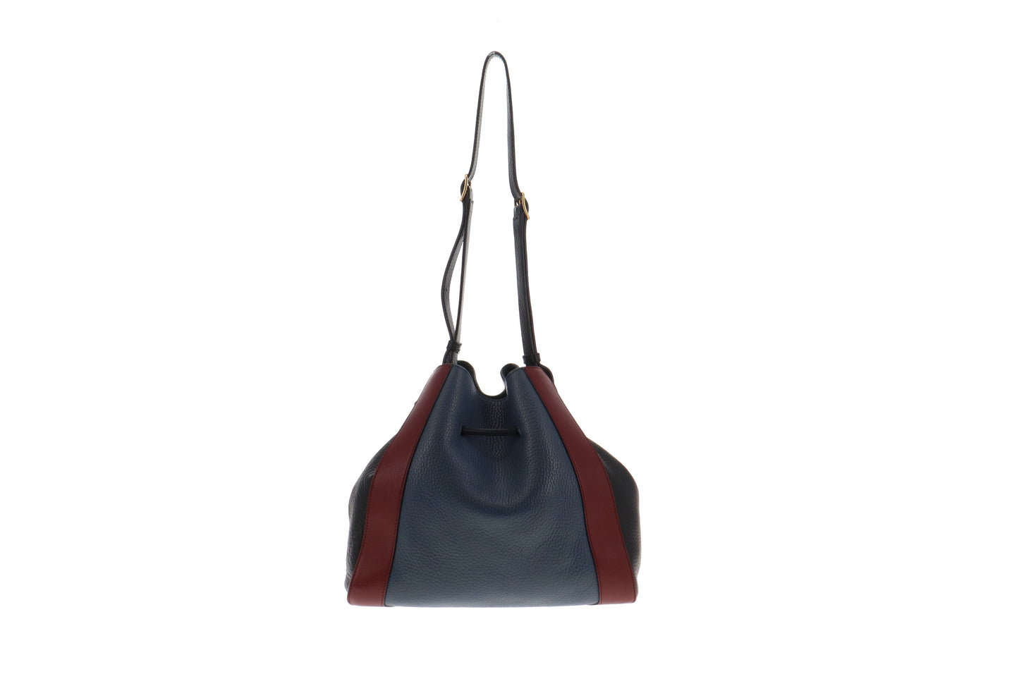 Mulberry Navy/Blue/Burgundy Leather Small Millie Tote Bag
