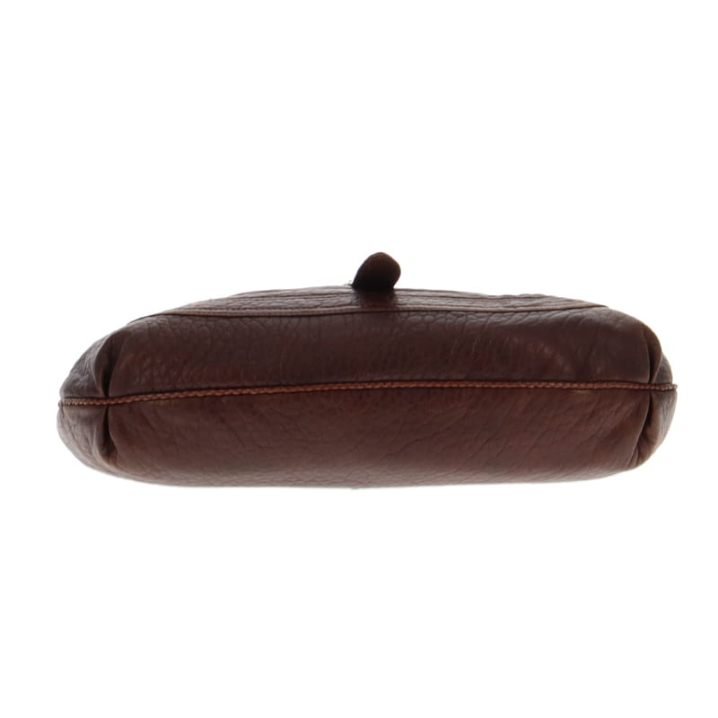 Fendi Vintage Brown Nappa Leather Spy Hobo Bag