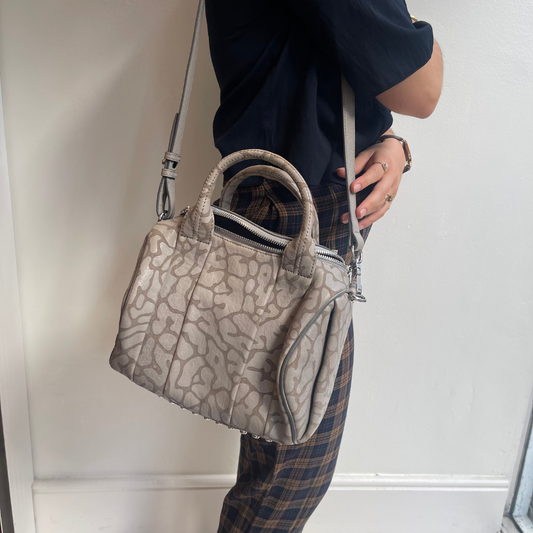 Alexander Wang Rockee Camo Concrete Rhodium Hardware