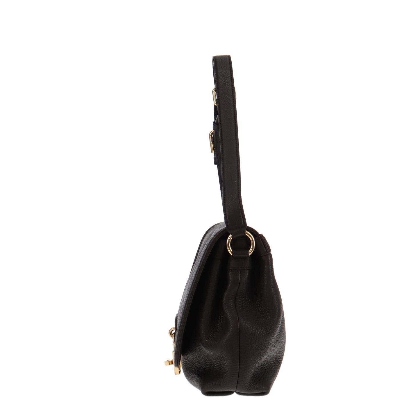 Dolce & Gabbana Dark Brown Lady Lock Flap Bag