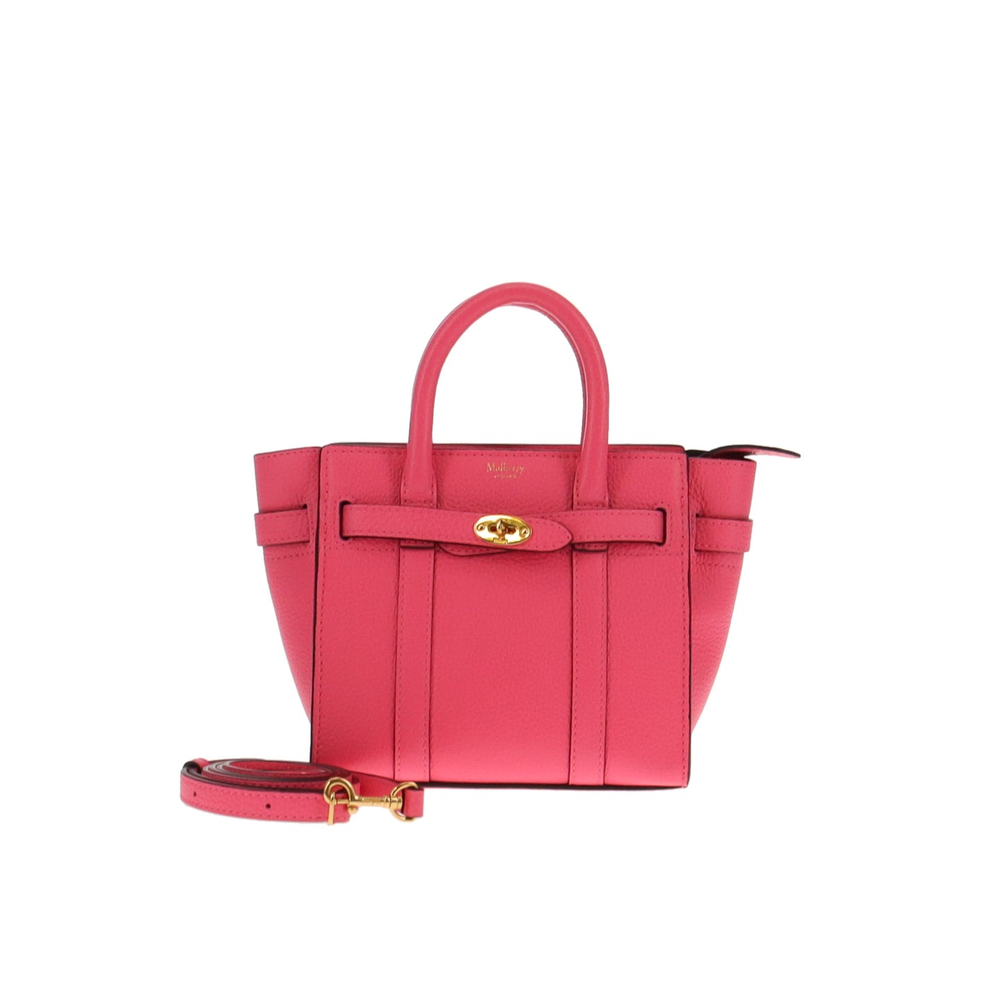 Mulberry Pink Heavy Grain Micro Zipped Bayswater