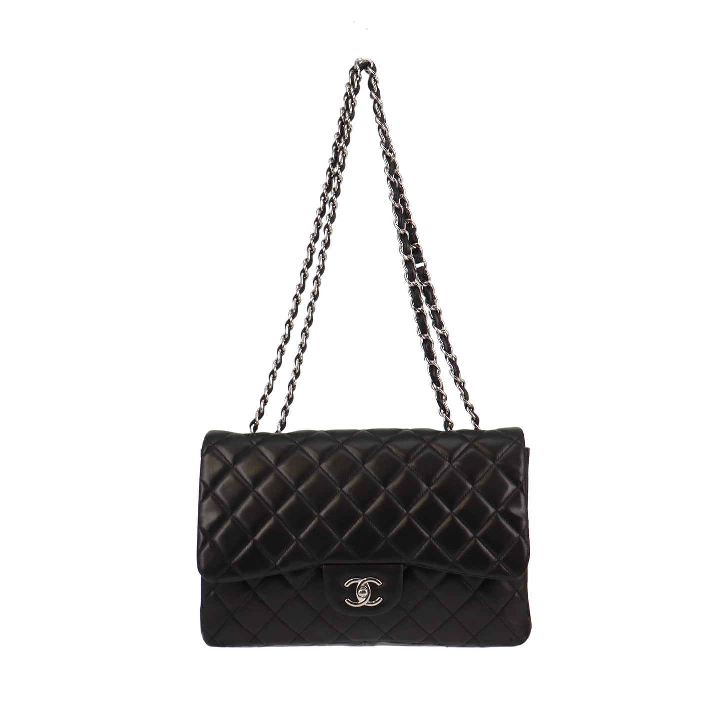 Chanel Vintage Jumbo Single Flap Lambskin With Silver Hardware 2007 –  Designer Exchange Ltd