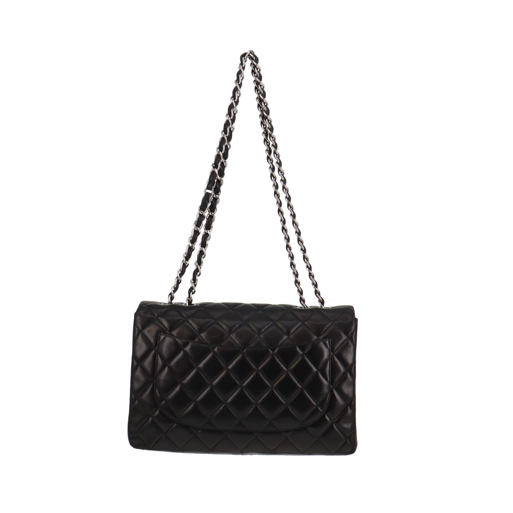 Chanel Vintage Black Jumbo XL Flap Bag Chanel