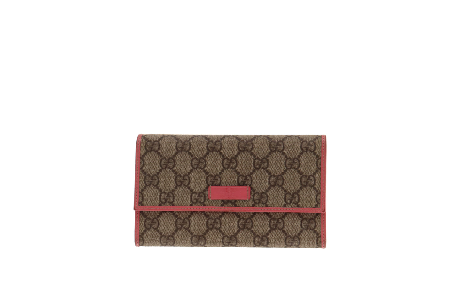 Gucci GG Supreme and Pink Leather Long Flap Wallet – Designer Exchange Ltd