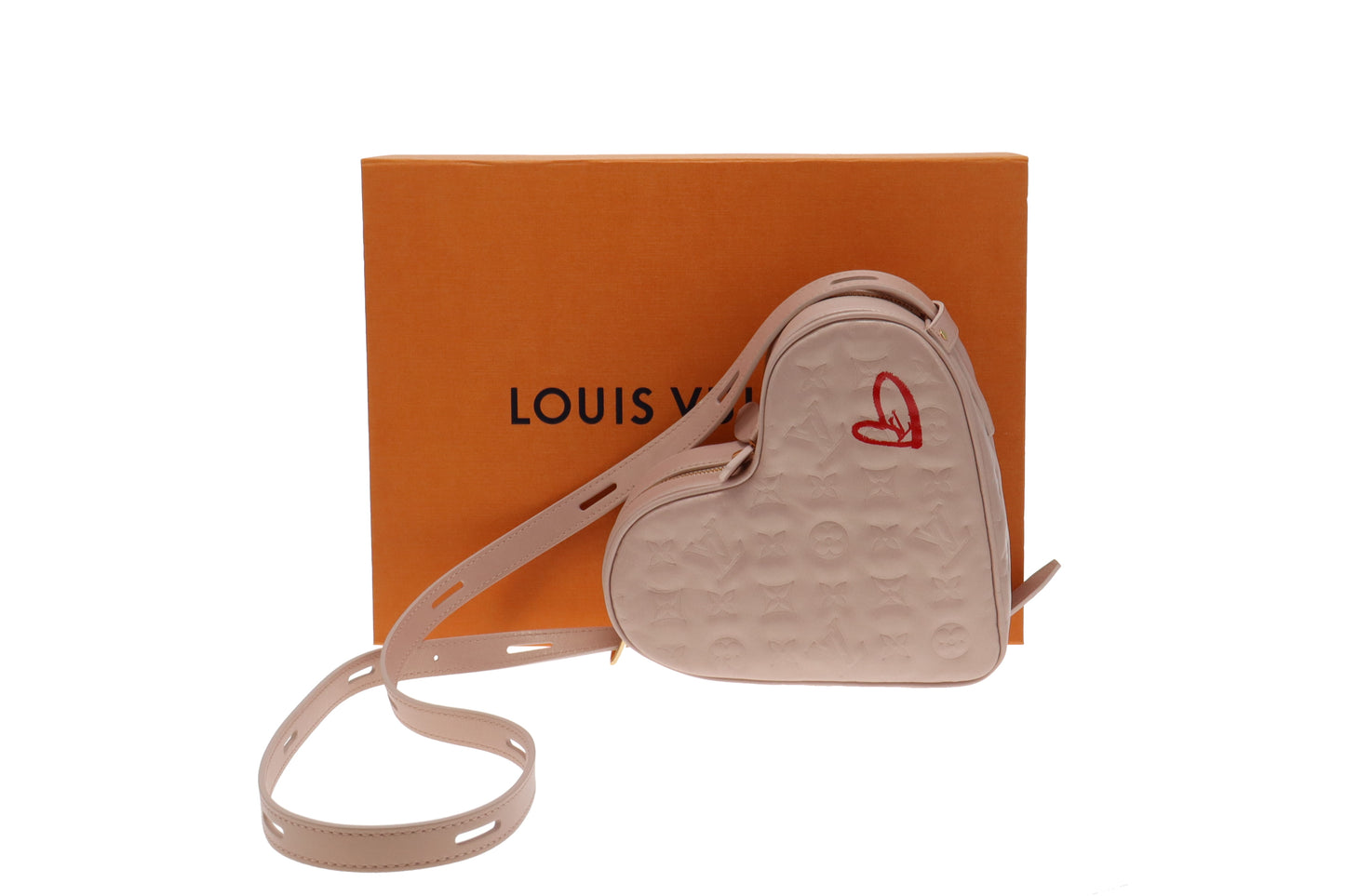 Louis Vuitton Dragée Light Pink Monogram Empreinte Fall In Love Sac Coeur