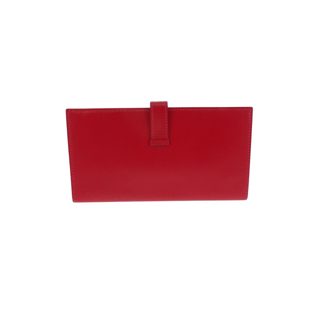 Hermes Red Bearn Wallet Swift Leather – Designer Exchange Ltd