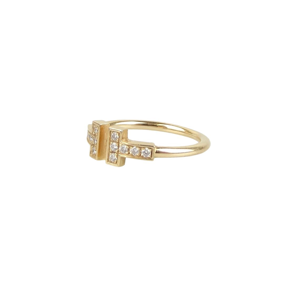 Tiffany & Co Diamond Wire Ring In 18k Rose Gold Size 7/N Jewellery Tiffany & Co 