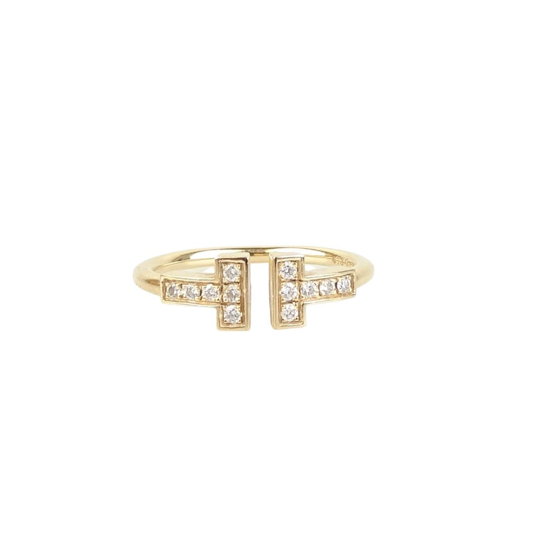 Tiffany & Co Diamond Wire Ring In 18k Rose Gold Size 7/N Jewellery Tiffany & Co 