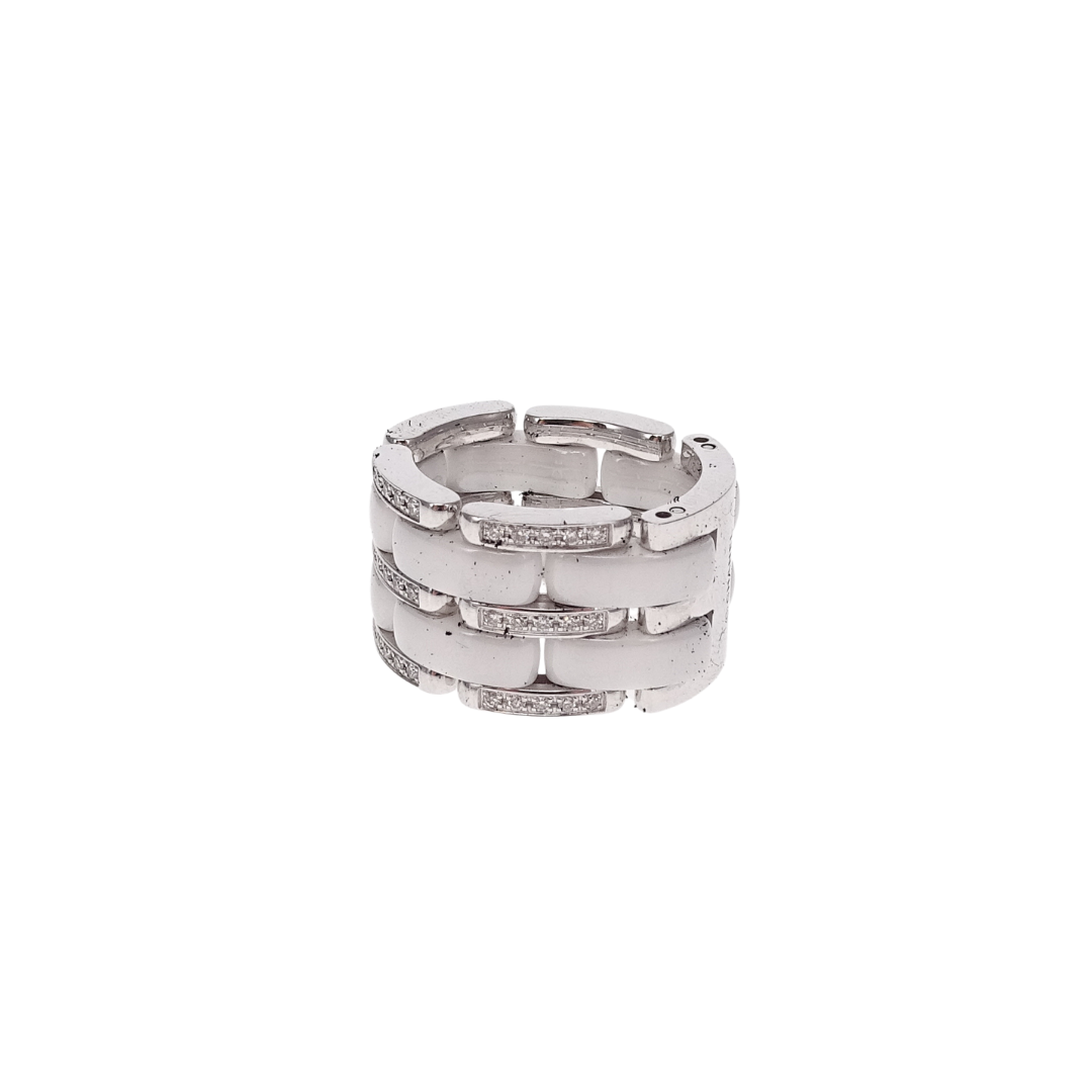 Chanel ceramic ring deals