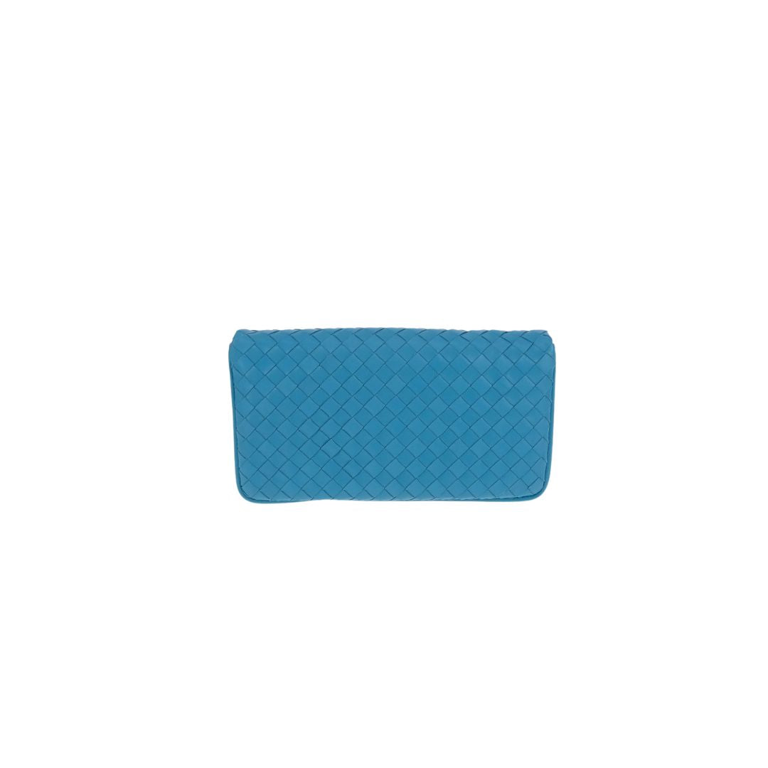 Bottega Veneta Turquoise Intrecciato Clutch