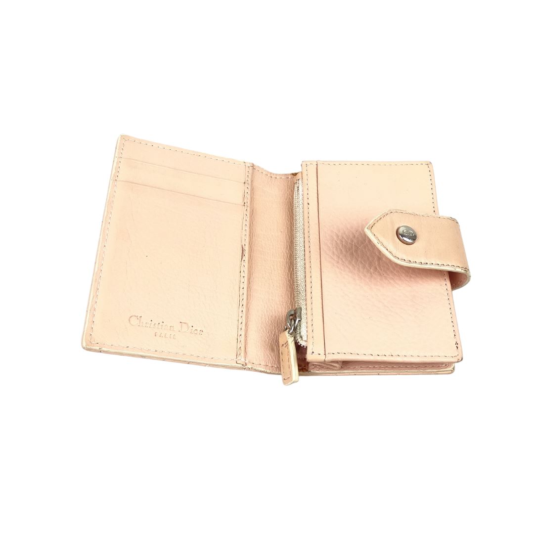 Dior Vintage Cannage Stitch Salmon Small Coin/Card Wallet Wallets Dior 